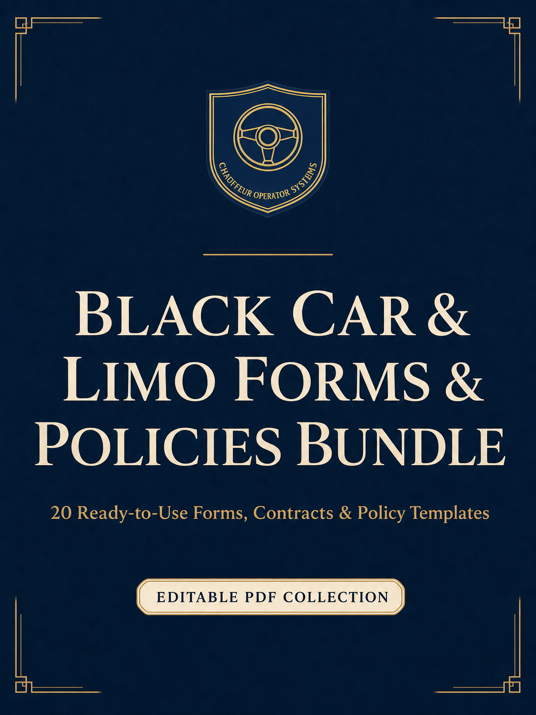 Black Car & Limo Forms and Policies Bundle cover